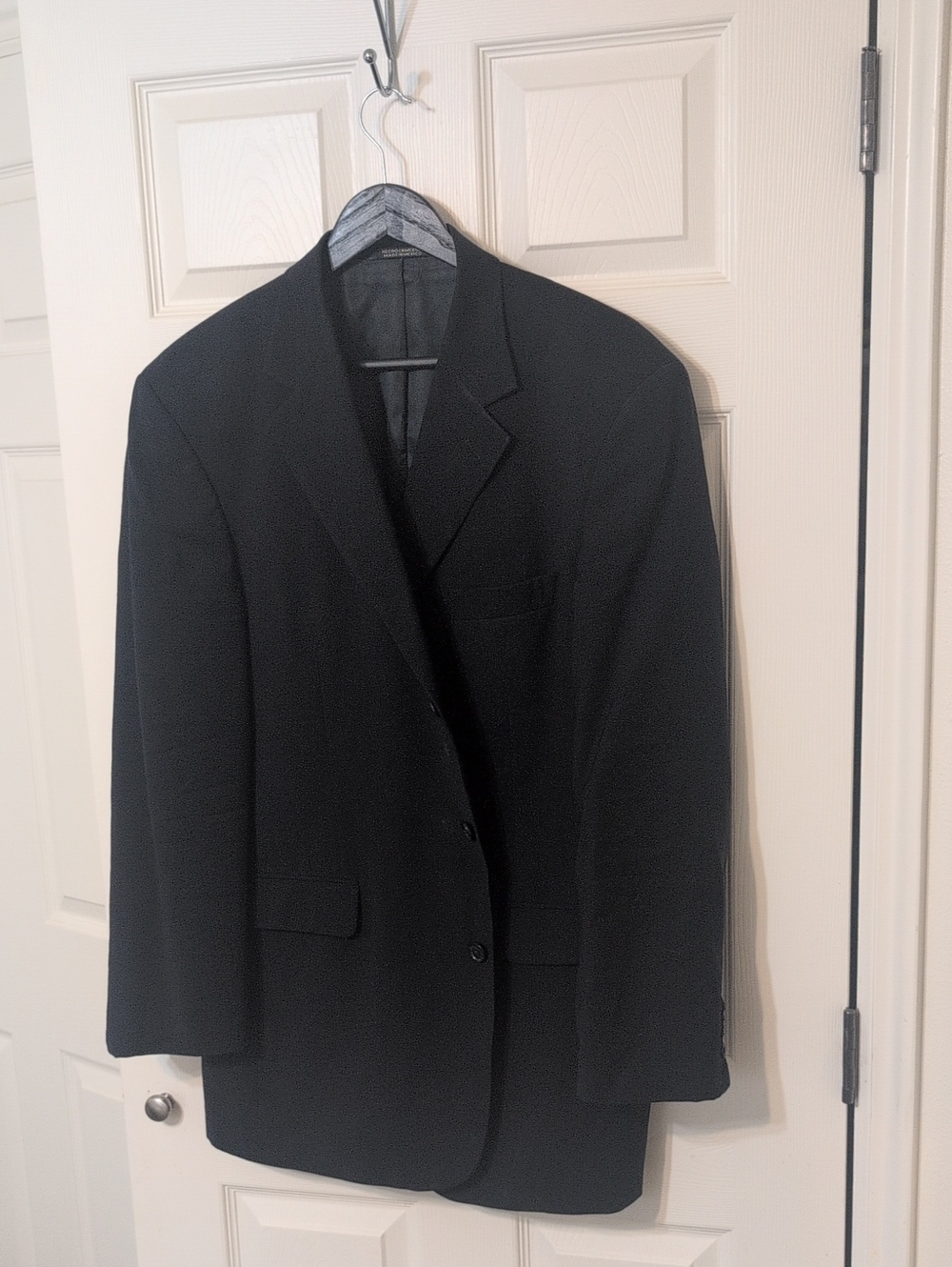 Stafford Men's Navy Three-Button Blazer